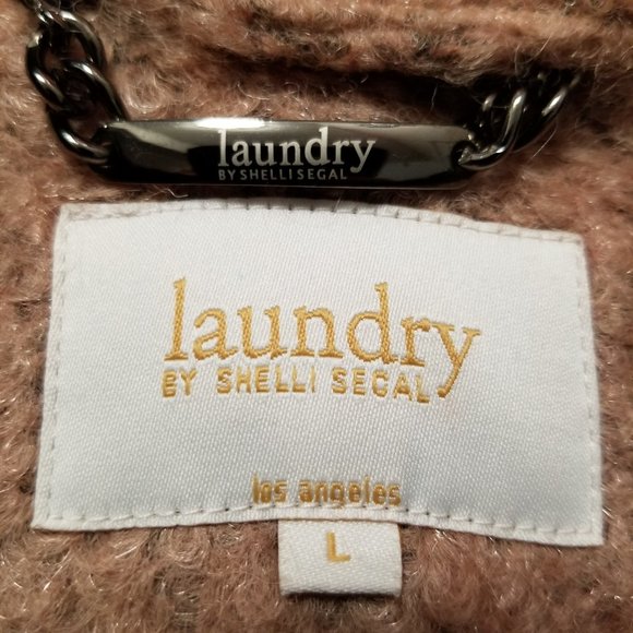 Wool mix color block zip up coat with zipper details - Picture 6 of 12